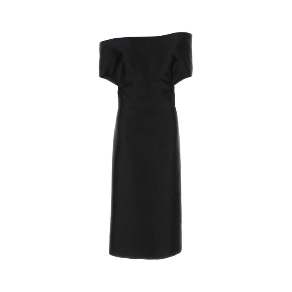 Jil Sander Women Black Taffeta Dress